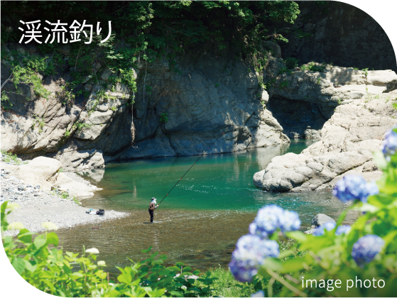 渓流釣り